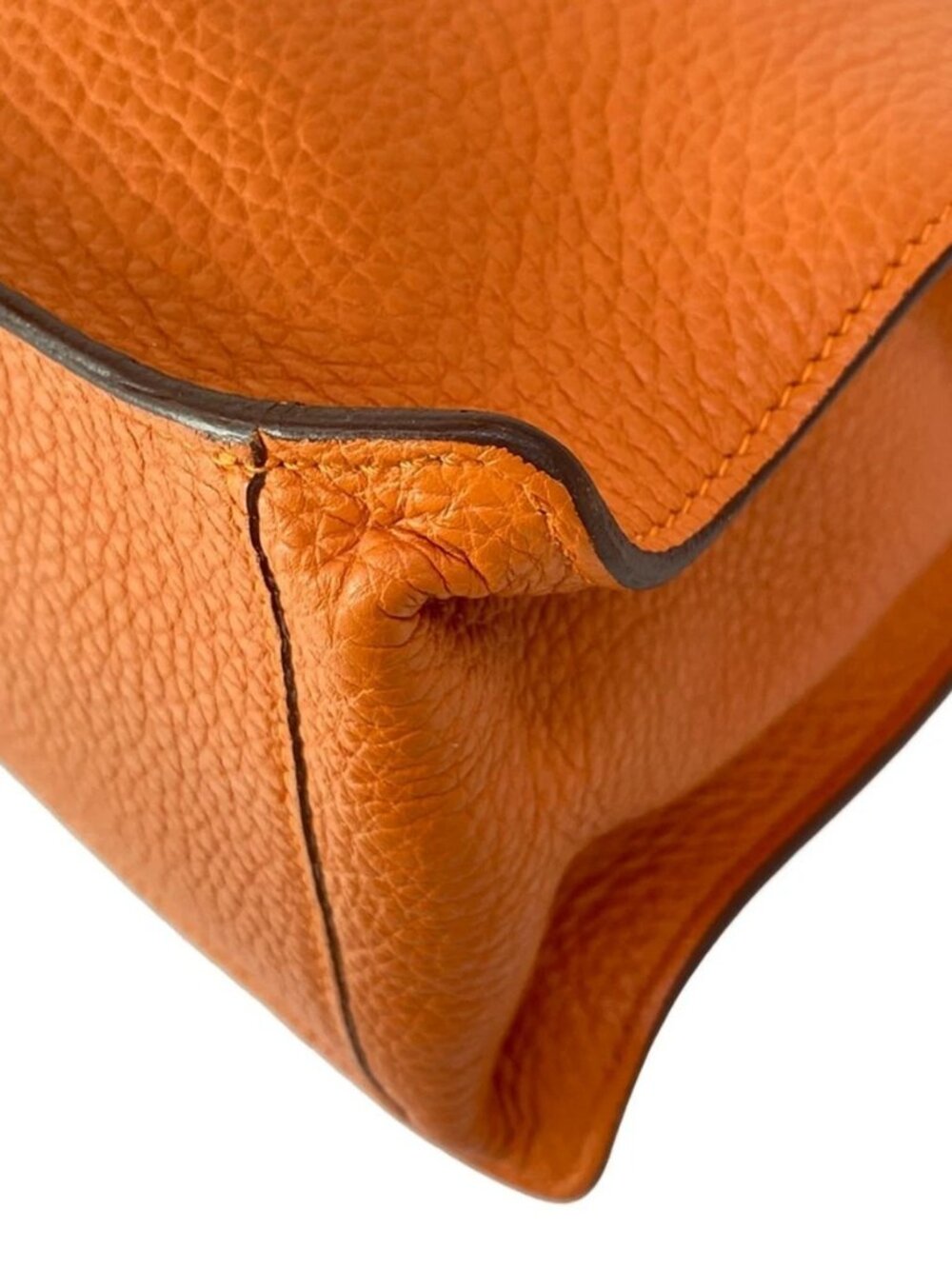 HERMES Etribelt Orange Togo Unclear Handbag - Picture 3 of 16